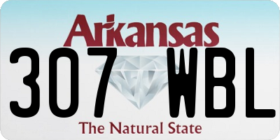 AR license plate 307WBL