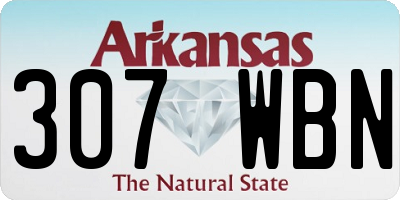 AR license plate 307WBN
