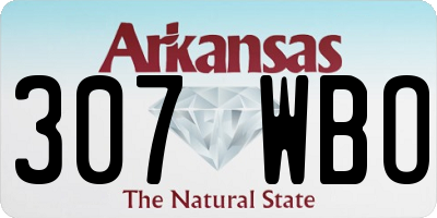 AR license plate 307WBO