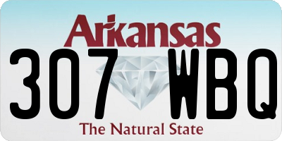 AR license plate 307WBQ