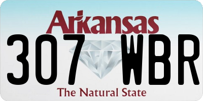 AR license plate 307WBR