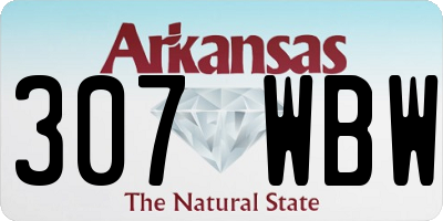 AR license plate 307WBW
