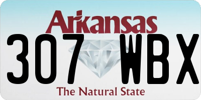 AR license plate 307WBX