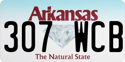 AR license plate 307WCB