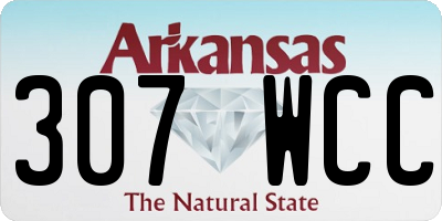 AR license plate 307WCC