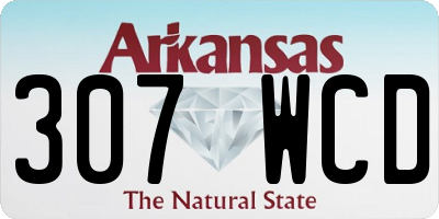 AR license plate 307WCD