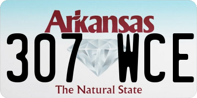 AR license plate 307WCE