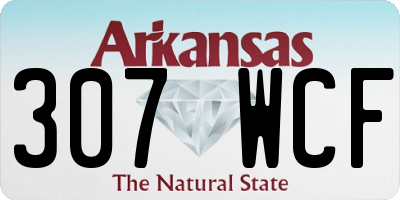 AR license plate 307WCF