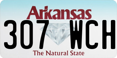 AR license plate 307WCH