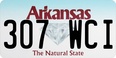 AR license plate 307WCI
