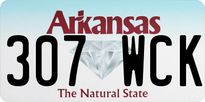 AR license plate 307WCK