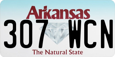 AR license plate 307WCN