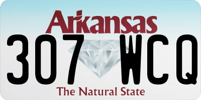 AR license plate 307WCQ