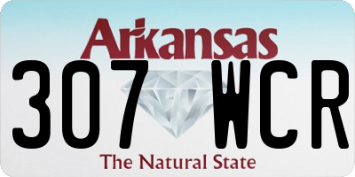 AR license plate 307WCR