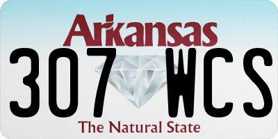 AR license plate 307WCS