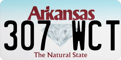 AR license plate 307WCT