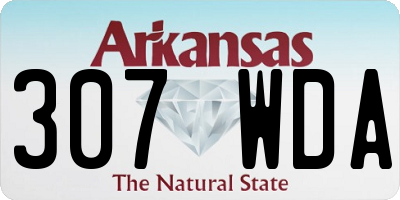 AR license plate 307WDA