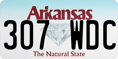 AR license plate 307WDC