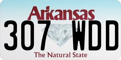 AR license plate 307WDD