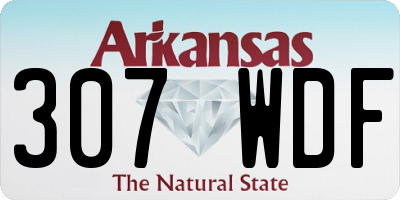 AR license plate 307WDF