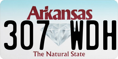 AR license plate 307WDH