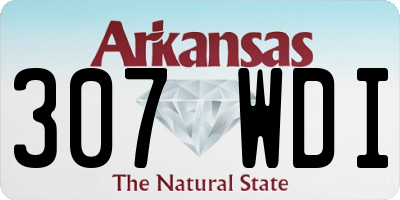 AR license plate 307WDI