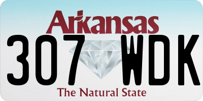 AR license plate 307WDK