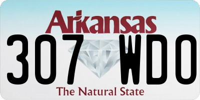 AR license plate 307WDO