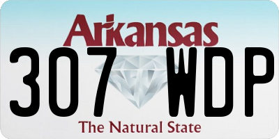 AR license plate 307WDP
