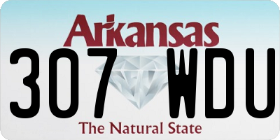 AR license plate 307WDU