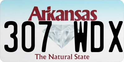 AR license plate 307WDX