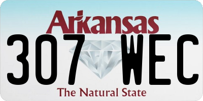 AR license plate 307WEC