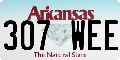 AR license plate 307WEE