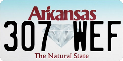 AR license plate 307WEF