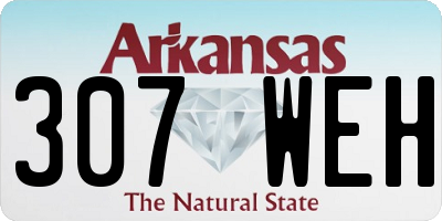 AR license plate 307WEH