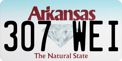 AR license plate 307WEI