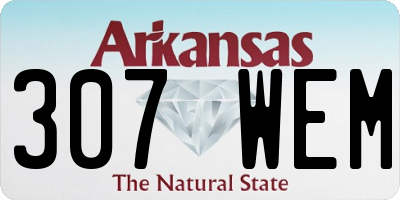 AR license plate 307WEM