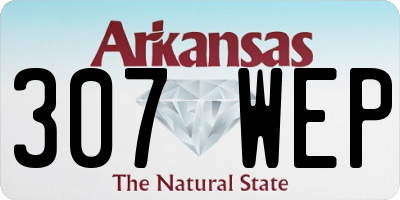 AR license plate 307WEP