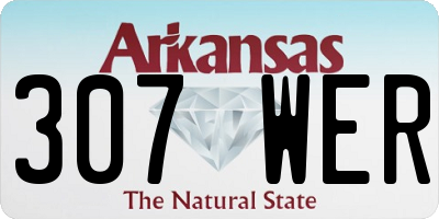 AR license plate 307WER