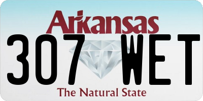 AR license plate 307WET