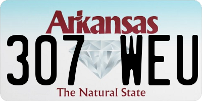 AR license plate 307WEU
