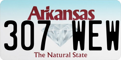 AR license plate 307WEW