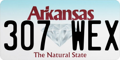 AR license plate 307WEX