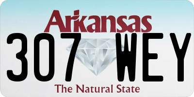 AR license plate 307WEY