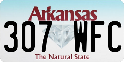 AR license plate 307WFC