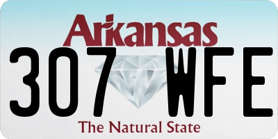 AR license plate 307WFE