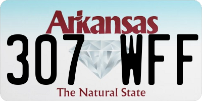 AR license plate 307WFF
