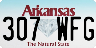 AR license plate 307WFG