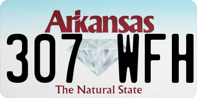 AR license plate 307WFH