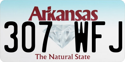 AR license plate 307WFJ